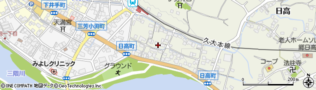 大分県日田市日高1378周辺の地図