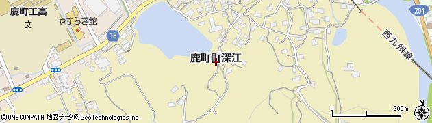 長崎県佐世保市鹿町町深江周辺の地図