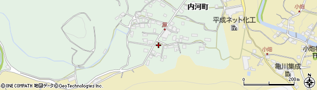大分県日田市内河野165周辺の地図