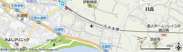 大分県日田市日高1406周辺の地図