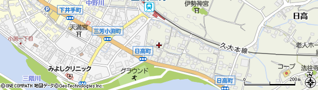 大分県日田市日高1350周辺の地図
