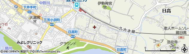 大分県日田市日高1384周辺の地図