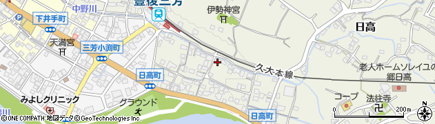 大分県日田市日高1405周辺の地図