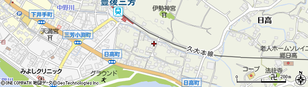 大分県日田市日高1385周辺の地図