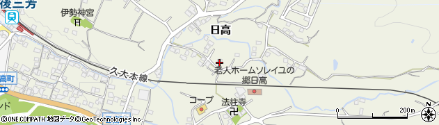 大分県日田市日高1595周辺の地図
