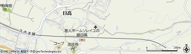 大分県日田市日高1857周辺の地図