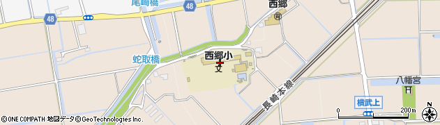 神埼市立西郷小学校周辺の地図