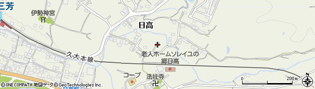 大分県日田市日高1598周辺の地図
