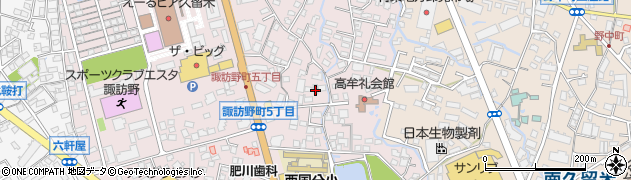 福岡県久留米市諏訪野町2017周辺の地図