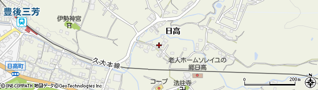 大分県日田市日高1587周辺の地図