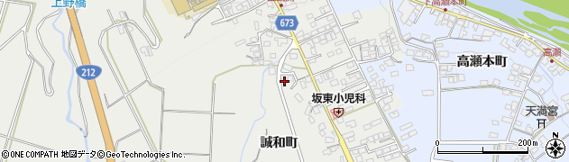 大分県日田市誠和町341周辺の地図