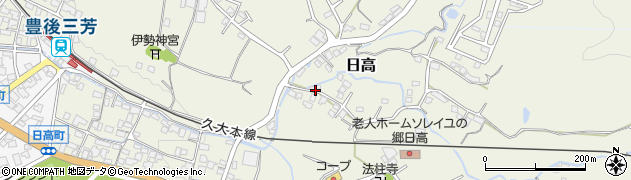 大分県日田市日高1585周辺の地図