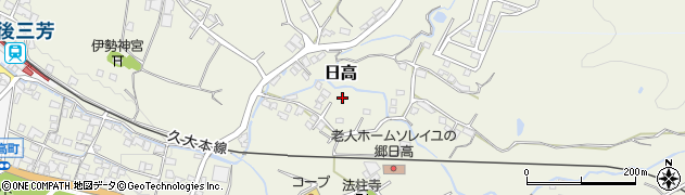 大分県日田市日高1593周辺の地図