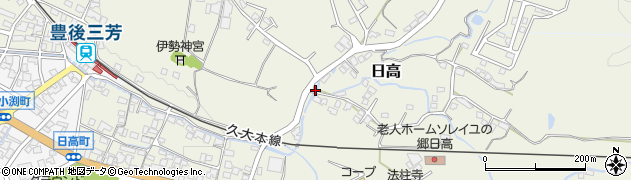 大分県日田市日高1574周辺の地図