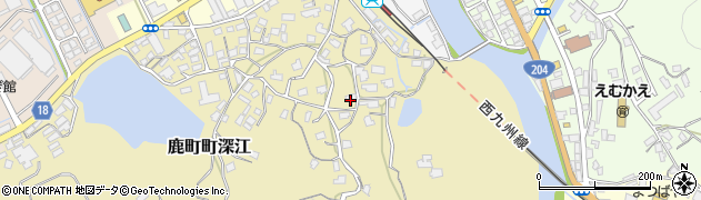 長崎県佐世保市鹿町町深江261周辺の地図