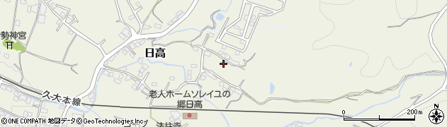 大分県日田市日高1834周辺の地図