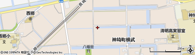 佐賀県神埼市神埼町横武1248周辺の地図