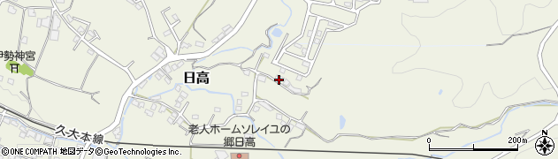 大分県日田市日高1836周辺の地図