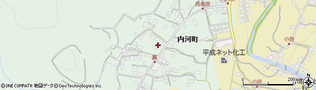 大分県日田市内河野254周辺の地図
