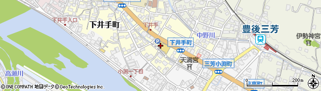 日田市民生協　三芳店周辺の地図