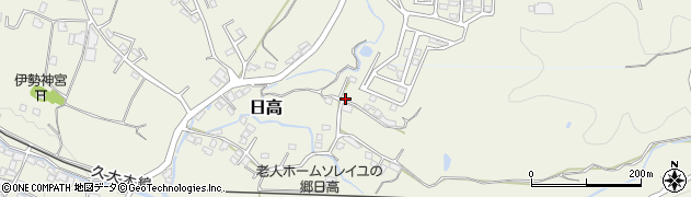 大分県日田市日高1837周辺の地図