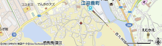 長崎県佐世保市鹿町町深江16周辺の地図