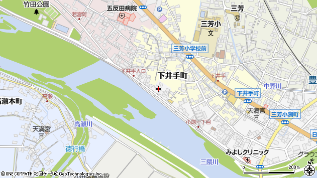 〒877-0036 大分県日田市三芳小渕町の地図