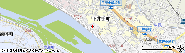 大分県日田市三芳小渕町周辺の地図