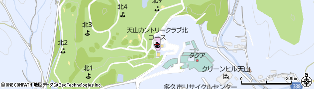 天山カントリークラブ　本店レストラン周辺の地図
