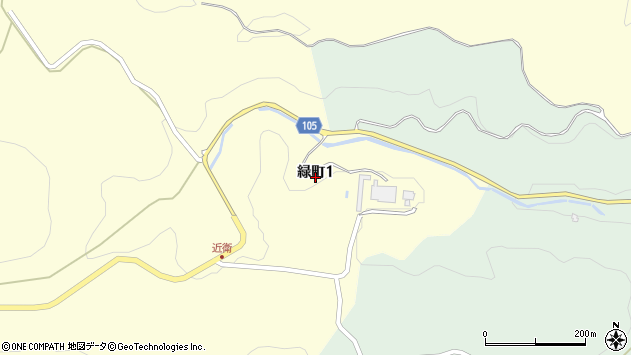 〒877-0065 大分県日田市緑町の地図