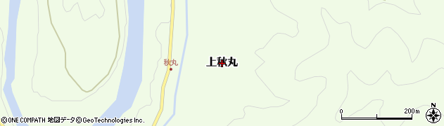高知県四万十町（高岡郡）上秋丸周辺の地図