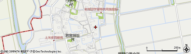佐賀県三養基郡上峰町前牟田周辺の地図