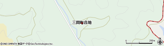 愛媛県宇和島市三間町音地周辺の地図