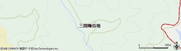 愛媛県宇和島市三間町音地606周辺の地図