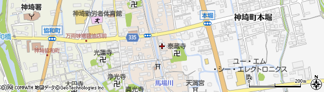 佐賀県神埼市神埼町神埼周辺の地図