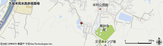 福岡県久留米市山川町521周辺の地図