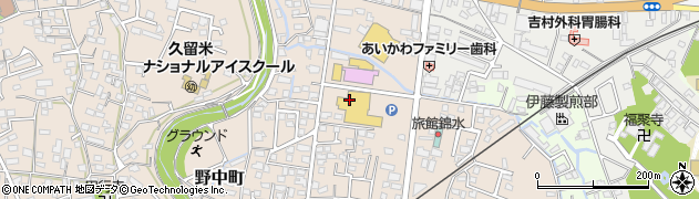 ホームセンターグッデイ久留米野中店周辺の地図