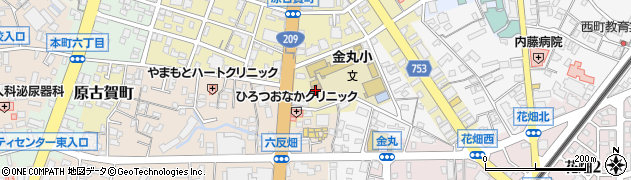金丸校区コミュニティセンター周辺の地図