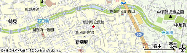 新別府公民館周辺の地図