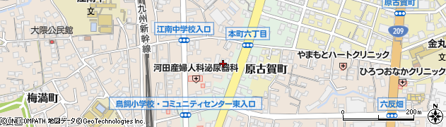 ときの風　久留米中央店周辺の地図