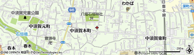 大分県別府市北石垣1268周辺の地図