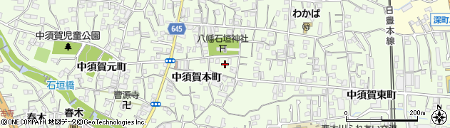 大分県別府市北石垣1272周辺の地図