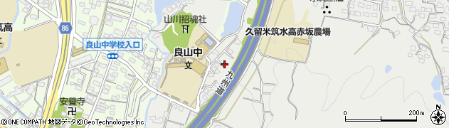 福岡県久留米市山川町85周辺の地図