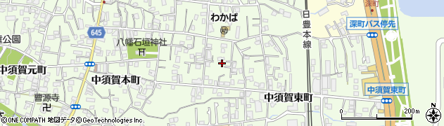 大分県別府市北石垣1096周辺の地図