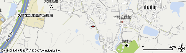 福岡県久留米市山川町259周辺の地図