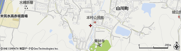 福岡県久留米市山川町438周辺の地図