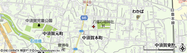 大分県別府市北石垣1062周辺の地図