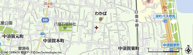 大分県別府市北石垣1094周辺の地図