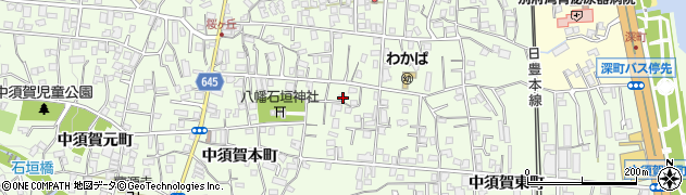 大分県別府市北石垣1068周辺の地図