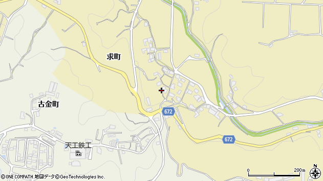 〒877-0021 大分県日田市求町の地図